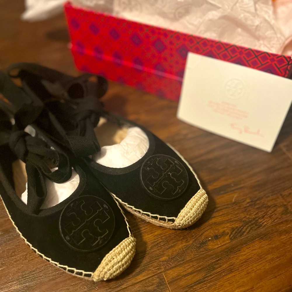 Tory Burch Minnie Ballet Espadrille size 9- like new